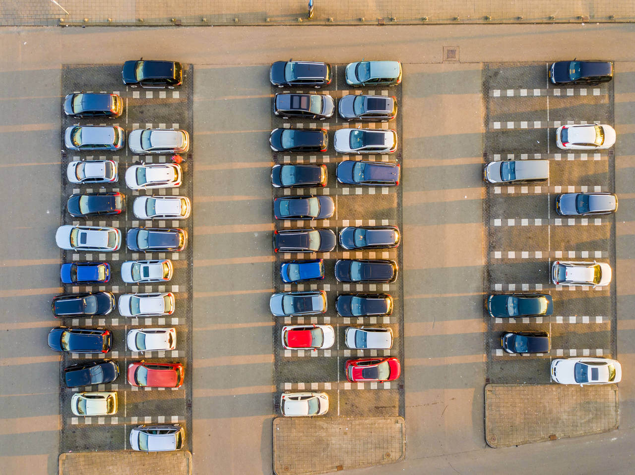 Videoüberwachung auf dem Parkplatz