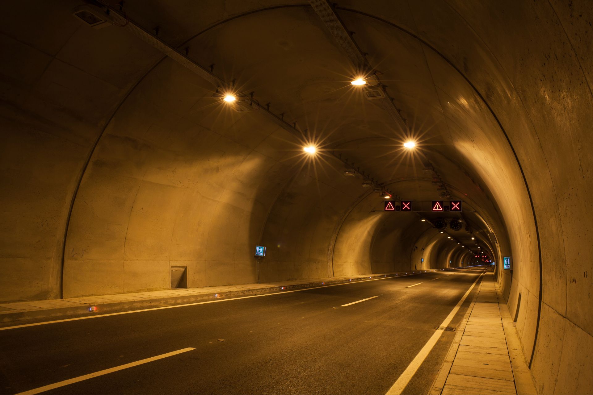 Videoüberwachung im Tunnel